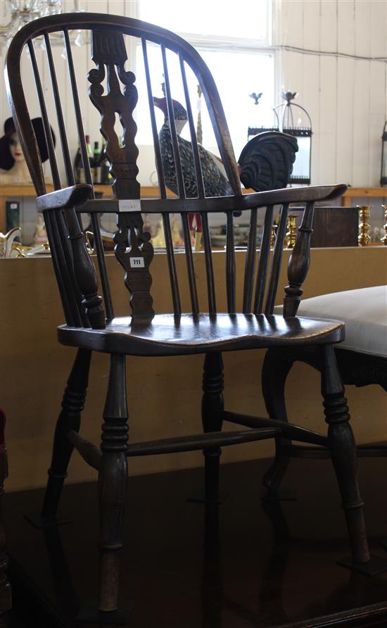 Windsor style kitchen elbow chair